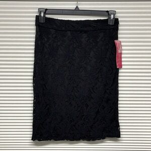Sunny Leigh NWT Black Lace Pencil Skirt Size 2